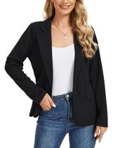Blazer LADI TREND feminino de manga comprida tricotado preto 2GG Blazer LADI TREND feminino de manga comprida tricotado preto 2GG