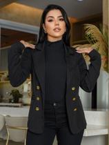 Blazer longo Feminino Alfaiataria moda Evangélica