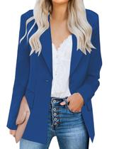 Blazer Luvamia, casual, azul, tamanho GG 16-18