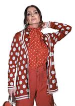 Blazer Luxo Em Poá Linha Feminino Imagivan