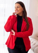Blazer Luxo Plus Size Terninho Acinturado Social