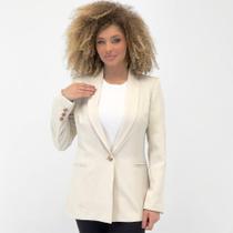 Blazer Malise Alongado Manga Longa em Tecido Feminino