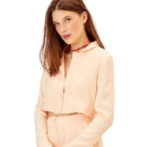 Blazer Maria Filó Crepe Cropped