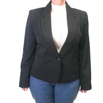 Blazer Maria Madalena Curto Preto 114410011 Blazer Maria Madalena Curto Preto 114410011