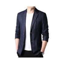 Blazer Masculino 100% Linho Moda Primavera Verão 2025 Casaco Elegante E Fino Tecido De Alta Blazer Masculino 100% Linho Moda Primavera Verão 2025 Casaco Elegante E Fino Tecido De Alta