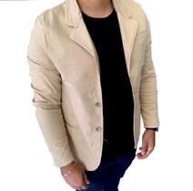 Blazer Masculino Bege Slim Fit