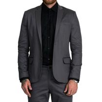 Blazer Masculino Docthos Slim Cinza Mescla Escuro - 609226 Blazer Masculino Docthos Slim Cinza Mescla Escuro - 609226