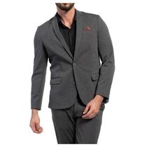 Blazer Masculino Docthos Slim Cinza Mescla Escuro - 609226 Blazer Masculino Docthos Slim Cinza Mescla Escuro - 609226