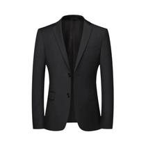 Blazer Masculino Estilo Britânico Em Cor Sólida Para Negócios, Trabalho E Casamento Blazer Masculino Estilo Britânico Em Cor Sólida Para Negócios, Trabalho E Casamento
