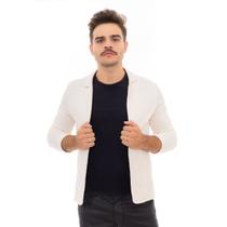 Blazer Masculino Moletinho Slim Fit Casual Esporte Fino Luxo COR:BEGETAMANHO:GG