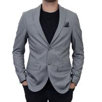Blazer Masculino Navaratti Ultra Comfort Cinza Mescla - BNI1012 Blazer Masculino Navaratti Ultra Comfort Cinza Mescla - BNI1012