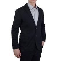 Blazer Masculino Ogochi Sarja Cult Slim Plus Size Preto 0715 Blazer Masculino Ogochi Sarja Cult Slim Plus Size Preto 0715