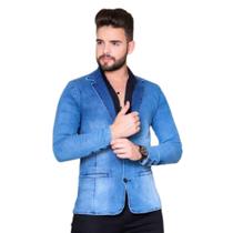 Blazer masculino slim com elastano