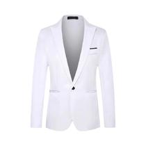 Blazer Masculino Slim Fit Antirrugas Sem Necessidade De Passar a Ferro, Casual De Negócios, Moderno,