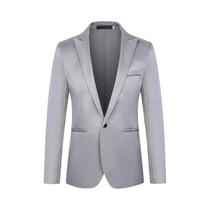 Blazer Masculino Slim Fit Antirrugas Sem Necessidade De Passar a Ferro Para Verão, Casual E De