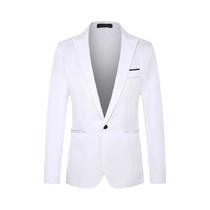 Blazer Masculino Slim Fit Antirrugas Sem Necessidade De Passar a Ferro Para Verão Casual E De