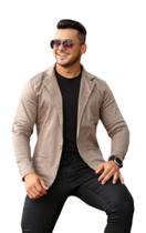 Blazer masculino slim fit cinza urbano