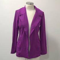 Blazer Max Feminino Sem Botões Acinturado Manga Princesa