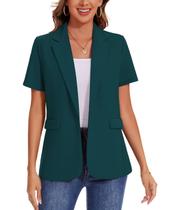 Blazer MINTLIMIT com botão frontal de manga curta para mulheres