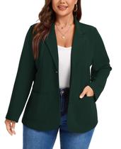 Blazer MINTLIMIT feminino para trabalho casual, escritório de negócios, 4GG, verde Blazer MINTLIMIT feminino para trabalho casual, escritório de negócios, 4GG, verde
