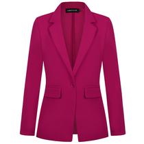 Blazer MINTLIMIT rosa choque para mulheres de manga comprida 2GG