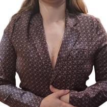 Blazer Moderno Unissex Estampado Pargan Slim