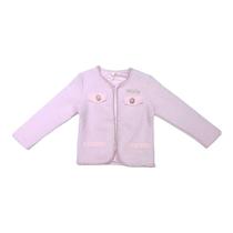 Blazer Moletinho Infantil Menina Delicado Perolas Blazer Moletinho Infantil Menina Delicado Perolas