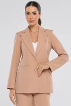 Blazer PKS Alfaiataria Intermediário Social Bege