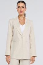 Blazer PKS Alfaiataria Linho Natural Off White