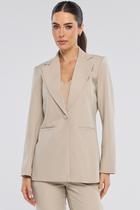 Blazer PKS Alfaiataria Melange Bege