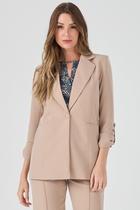 Blazer PKS Alfaiataria Social Bege