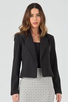 Blazer PKS Malha Crepe Alfaiataria Preto