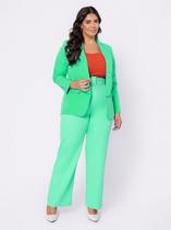 Blazer Plus Size Feminino Elegante Alfaiataria Social