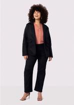 Blazer Plus Size Feminino Sarja Alfaiataria Lunender 20883