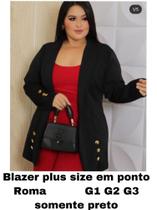 Blazer Ponto Roma Plus Size
