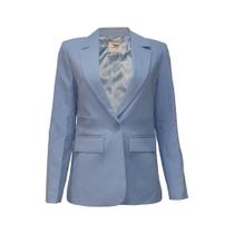 Blazer regular azul claro - dudalina