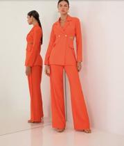 Blazer sense sexy laranja fenix gatabakana feminino