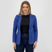 Blazer Simô Aberto Manga Longa Básico Feminino