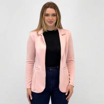 Blazer Simô Aberto Manga Longa Básico Feminino