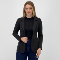 Blazer Simô Aberto Manga Longa Básico Feminino