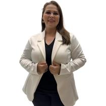 Blazer Simô Manga Longa Plus Size Feminino