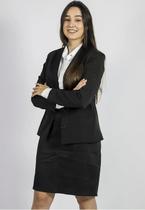 Blazer Slim Feminino Two Way Preto Jordhan