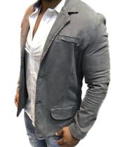 Blazer Slim Fit Com Elastano Esporte Fino