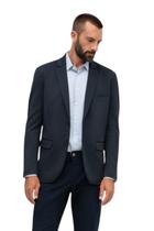 Blazer Slim Hangar 33 Em Malha Azul Blazer Slim Hangar 33 Em Malha Azul