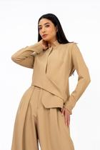 Blazer Social de Alfaiataria Arbane Nude - Be Carmell
