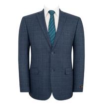 Blazer Teemlanny Classic Fit Notch Lapel, 2 botões, azul Blazer Teemlanny Classic Fit Notch Lapel, 2 botões, azul