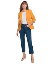 Blazer Tommy Hilfiger feminino, ternos de girassol com um botão