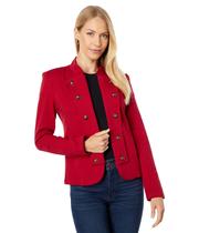Blazer Tommy Hilfiger, jaqueta feminina de frente aberta, vermelha Blazer Tommy Hilfiger, jaqueta feminina de frente aberta, vermelha