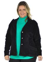 Blazer Veludo Passarela Plus Size Fenomenal Blazer Veludo Passarela Plus Size Fenomenal