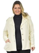 Blazer Veludo Passarela Plus Size Fenomenal
